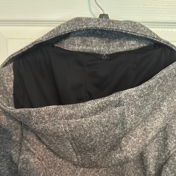 NWT Women's Charcoal Peacoat with Removable Hood - Picture 9 of 10